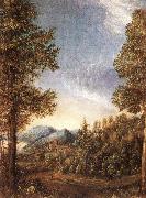 Albrecht Altdorfer Danube-landscape oil painting
